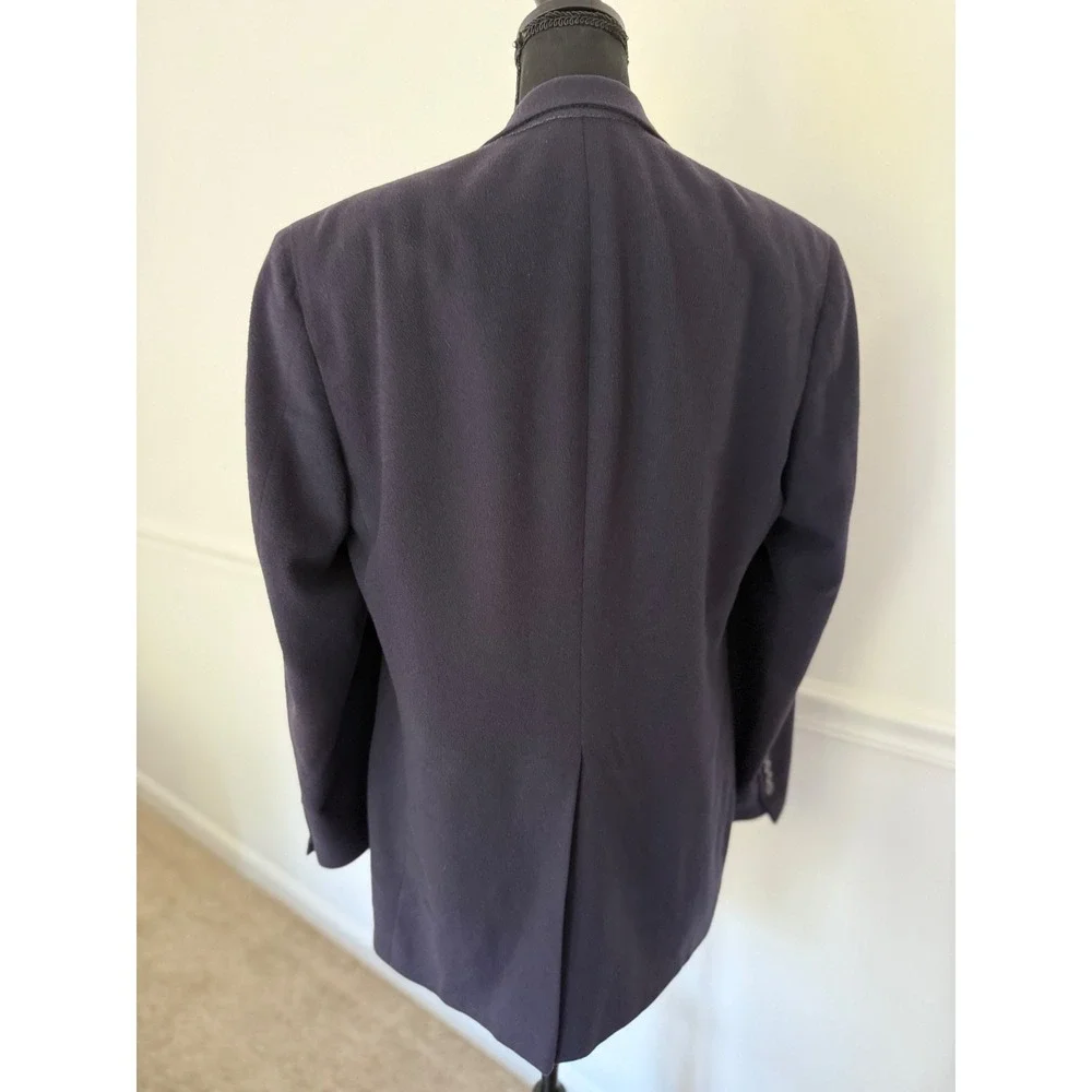 Luxurious Vintage Lord & Taylor Fifth Avenue Cashmere Blazer Rare‎ Plum men S